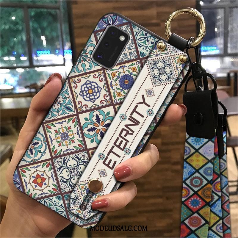 Samsung Galaxy A41 Etui / Cover Kinesisk Stil Lyserød Hængende Ornamenter Support Beskyttelse