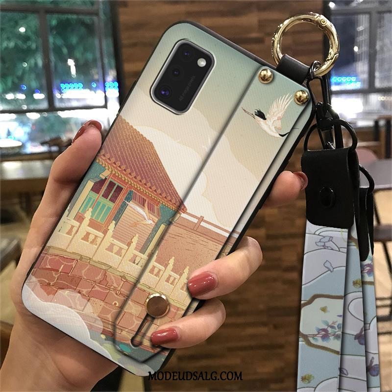 Samsung Galaxy A41 Etui / Cover Kinesisk Stil Lyserød Hængende Ornamenter Support Beskyttelse