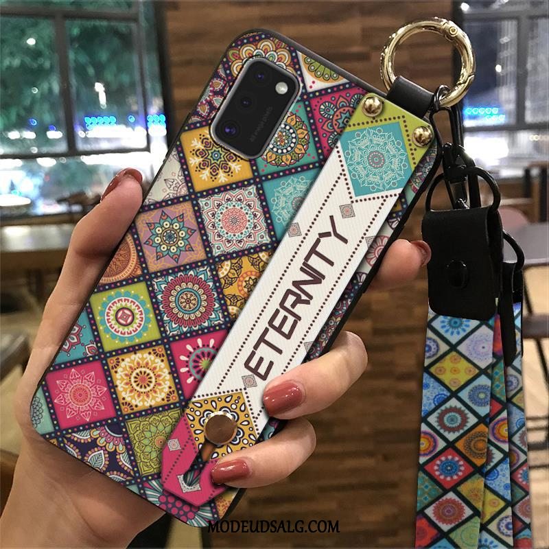 Samsung Galaxy A41 Etui / Cover Kinesisk Stil Lyserød Hængende Ornamenter Support Beskyttelse