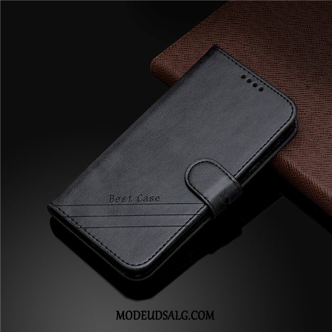 Samsung Galaxy A41 Etui Lædertaske Cover Anti-fald Folio Gul