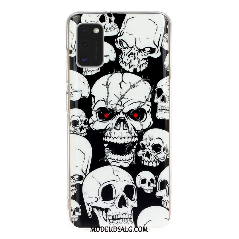 Samsung Galaxy A41 Etui Sort Alt Inklusive Anti-fald Cover Cartoon