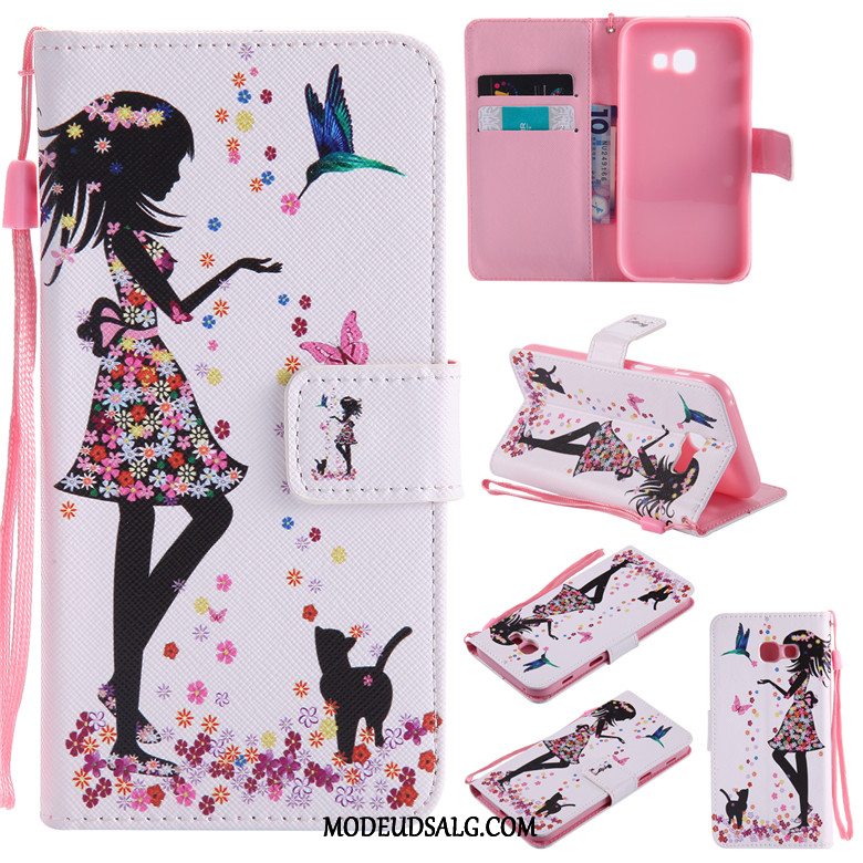 Samsung Galaxy A5 2017 Etui Lædertaske Cover Beskyttelse Silikone Cartoon