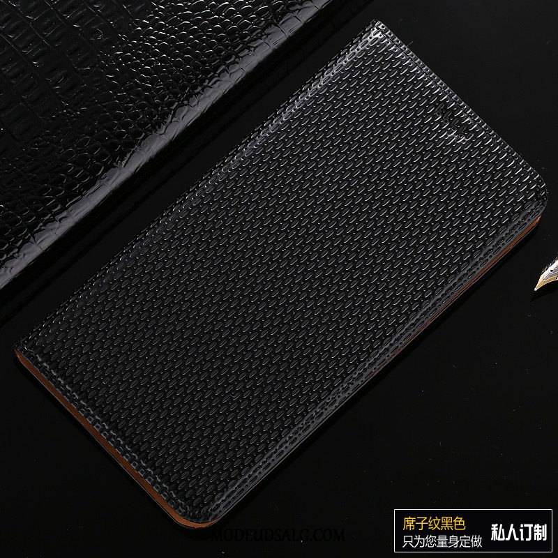 Samsung Galaxy A5 2017 Etui Mønster Folio Ægte Læder Brun Cover