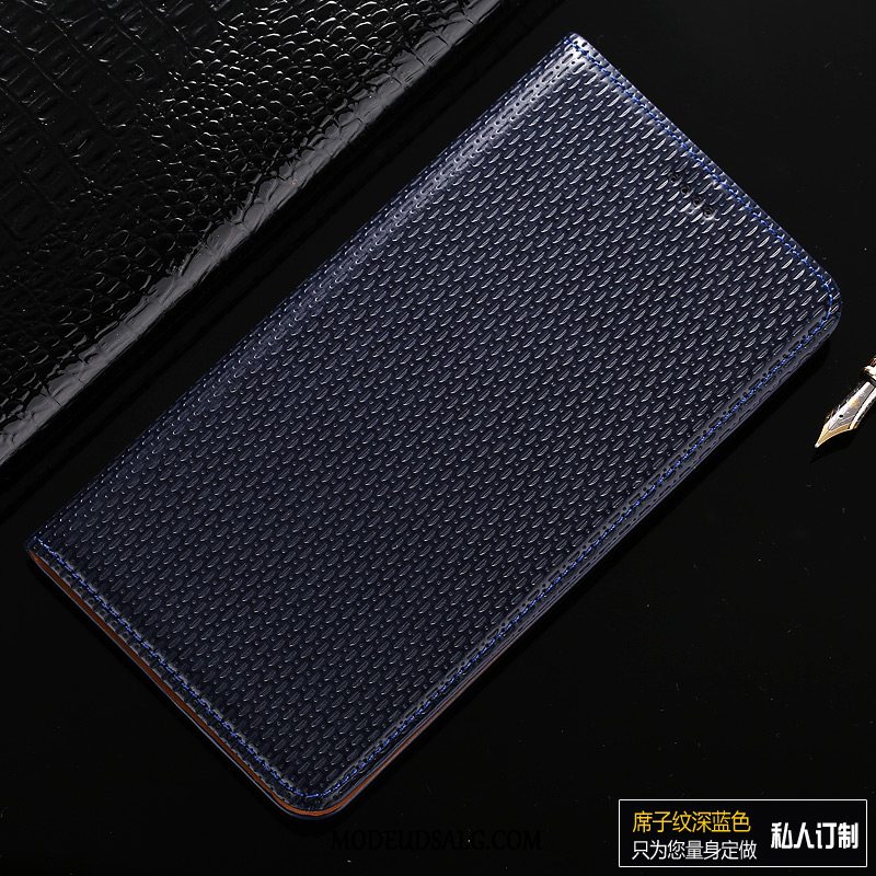 Samsung Galaxy A5 2017 Etui Mønster Folio Ægte Læder Brun Cover