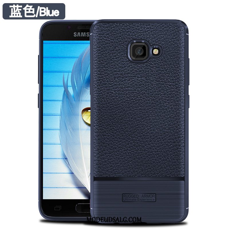 Samsung Galaxy A5 2017 Etui Sort Mønster Blød Cover Læder