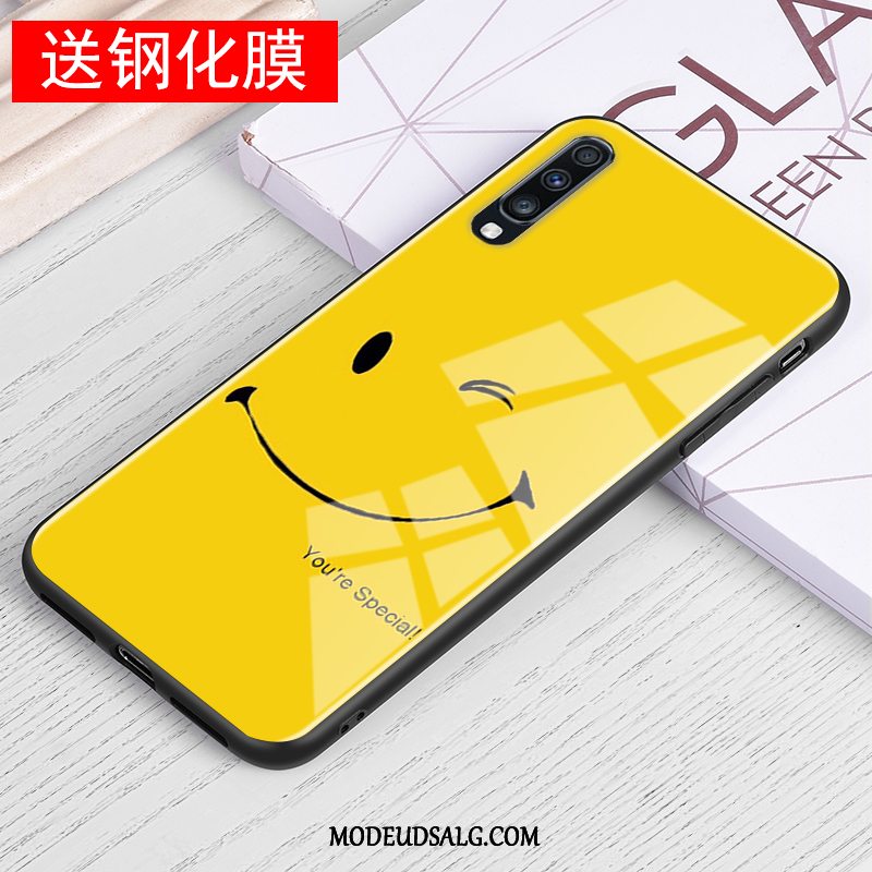 Samsung Galaxy A50 Etui Anti-fald Gul Smuk Cover Simple