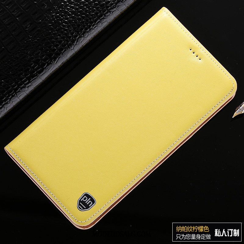 Samsung Galaxy A50 Etui Beskyttelse Citron Ægte Læder Cover Alt Inklusive