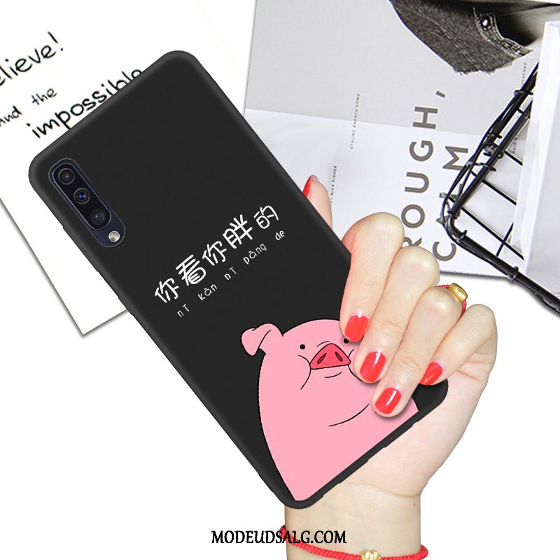 Samsung Galaxy A50 Etui Beskyttelse Elskeren Cover Cartoon Sort