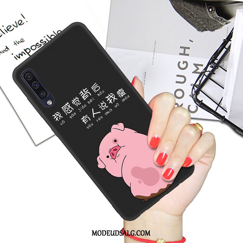 Samsung Galaxy A50 Etui Beskyttelse Elskeren Cover Cartoon Sort