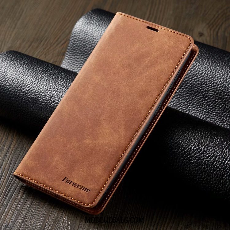 Samsung Galaxy A50 Etui / Cover Blå Lille Sektion Folio Tegnebog Cow