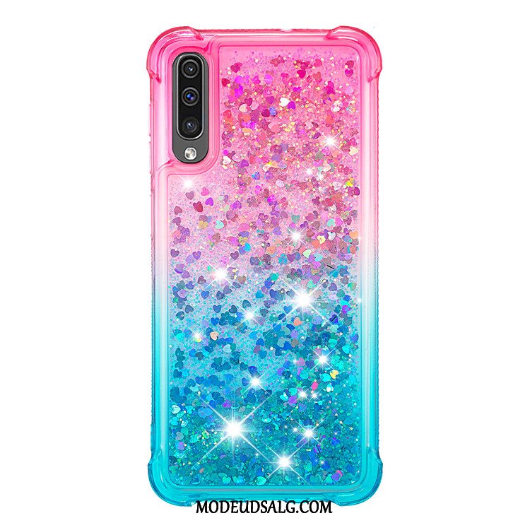 Samsung Galaxy A50 Etui / Cover Lyserød Blå Beskyttelse Blød