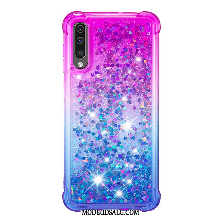 Samsung Galaxy A50 Etui / Cover Lyserød Blå Beskyttelse Blød