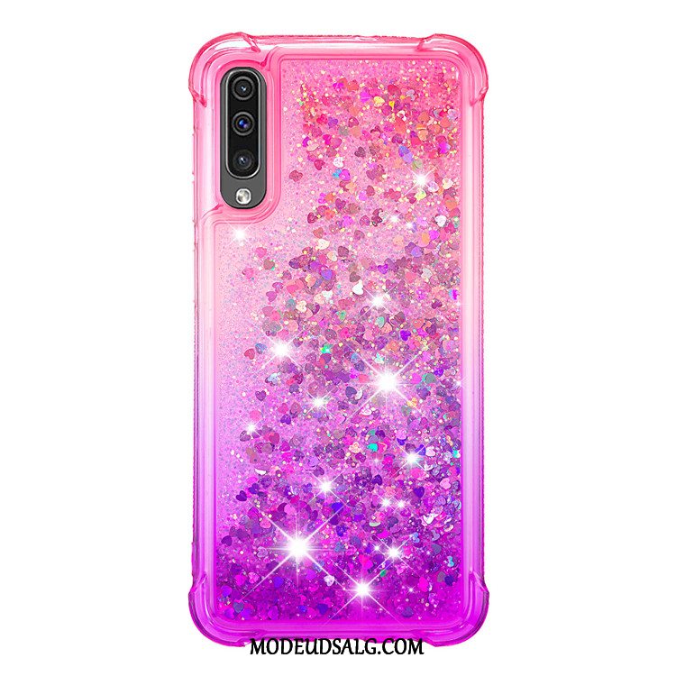 Samsung Galaxy A50 Etui / Cover Lyserød Blå Beskyttelse Blød