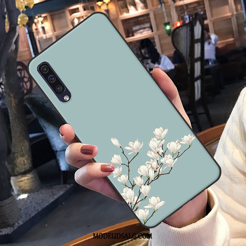 Samsung Galaxy A50 Etui / Cover Smuk Hvid Hængende Ornamenter Blød