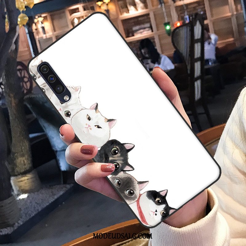 Samsung Galaxy A50 Etui / Cover Smuk Hvid Hængende Ornamenter Blød