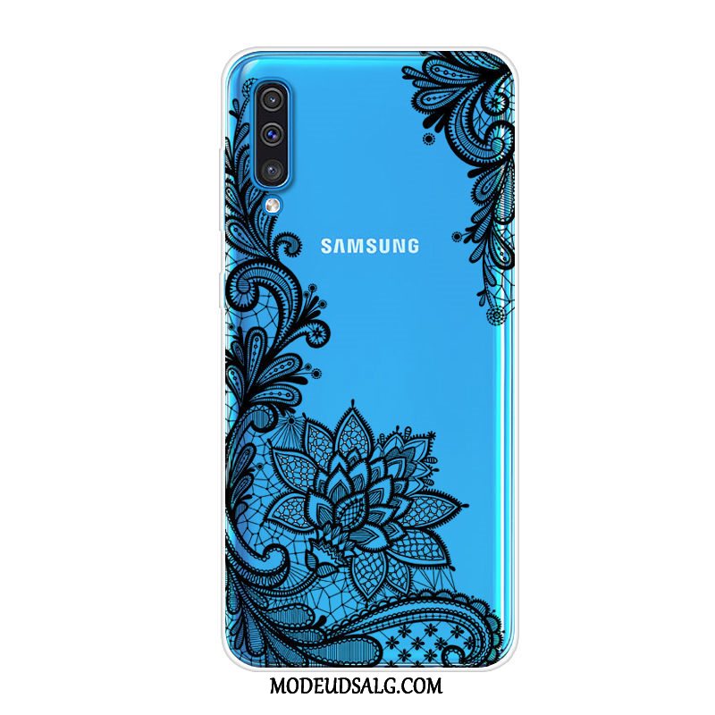 Samsung Galaxy A50 Etui / Cover Trend Blød Blå Silikone