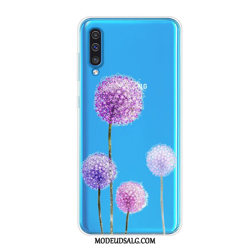 Samsung Galaxy A50 Etui / Cover Trend Blød Blå Silikone