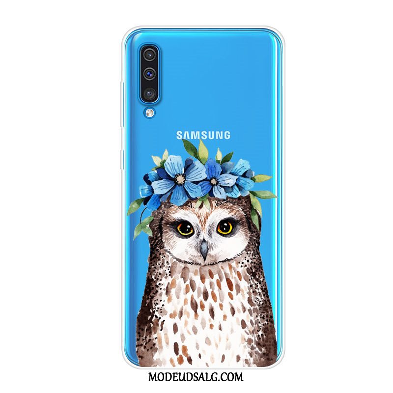 Samsung Galaxy A50 Etui / Cover Trend Blød Blå Silikone