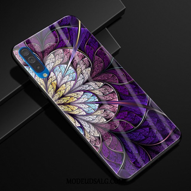 Samsung Galaxy A50 Etui Glas Silikone Blød Grøn Beskyttelse