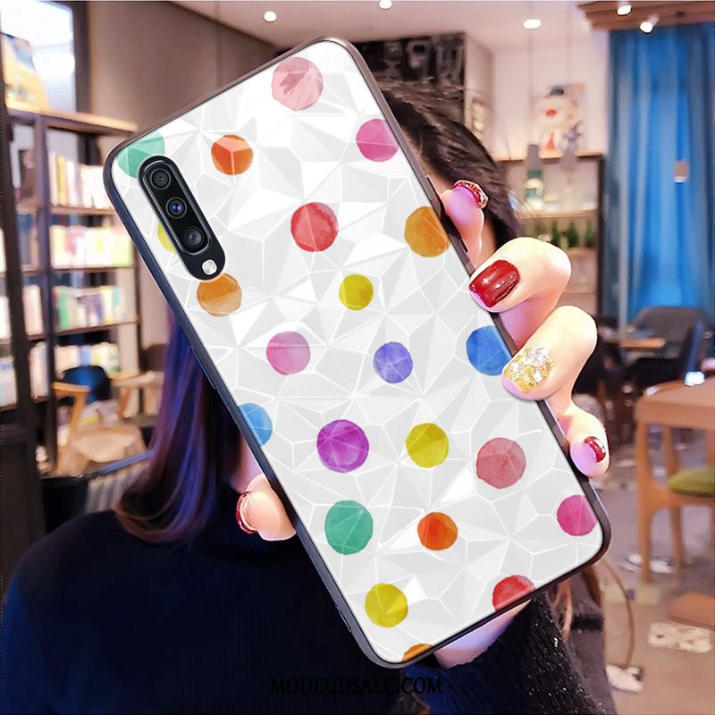 Samsung Galaxy A50 Etui Lille Sektion Gul Frisk Cover Blomster