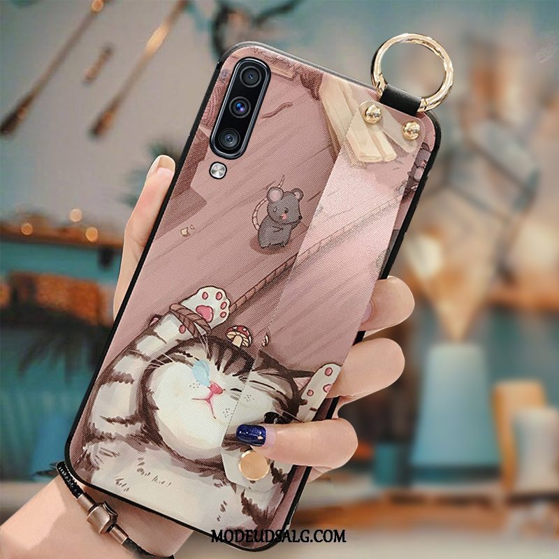 Samsung Galaxy A50s Etui Cover Lilla Silikone Elskeren Dekompression