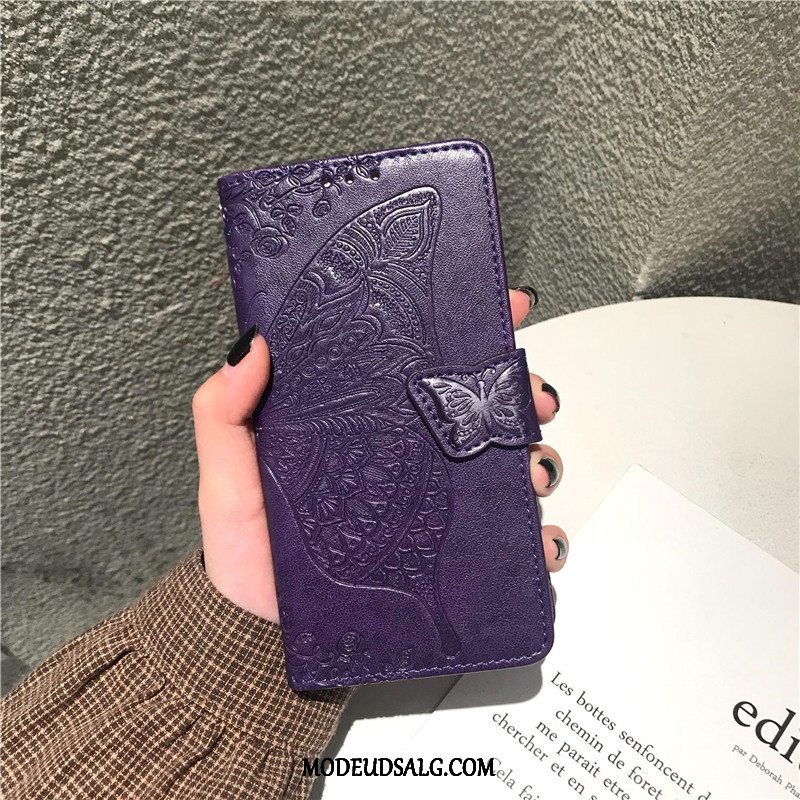 Samsung Galaxy A50s Etui Lædertaske Cover Anti-fald Clamshell Grå