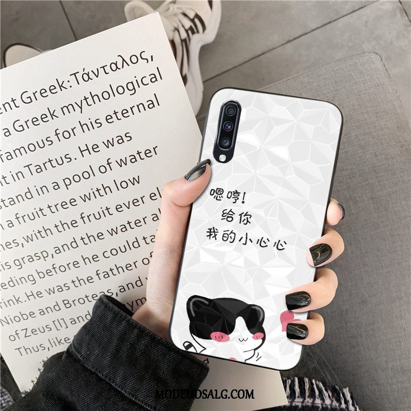 Samsung Galaxy A50s Etui Rombe Trend Cartoon Lyserød Elskeren