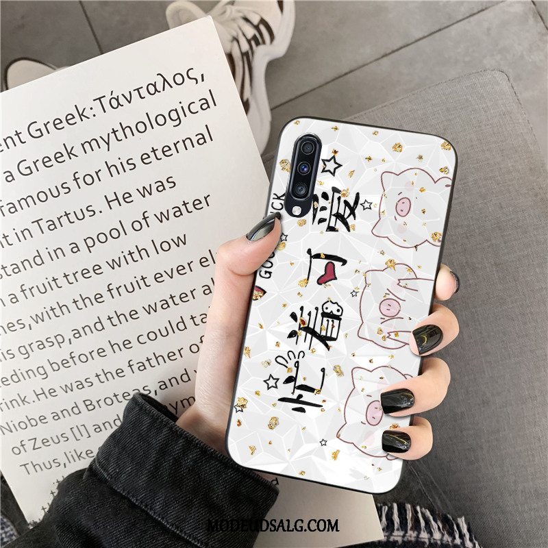 Samsung Galaxy A50s Etui Rombe Trend Cartoon Lyserød Elskeren