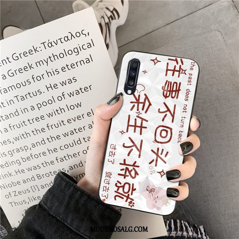 Samsung Galaxy A50s Etui Rombe Trend Cartoon Lyserød Elskeren