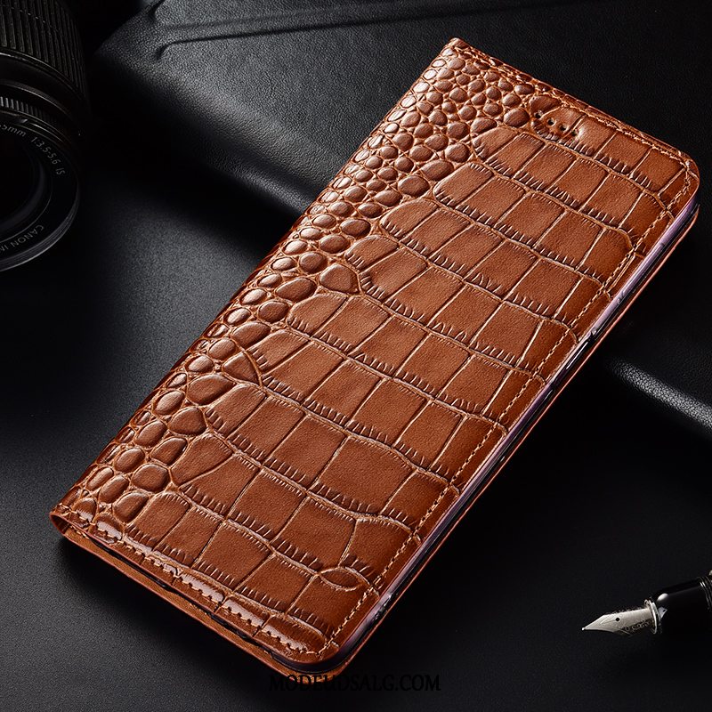 Samsung Galaxy A51 Etui / Cover Beskyttelse Anti-fald Lædertaske Sort