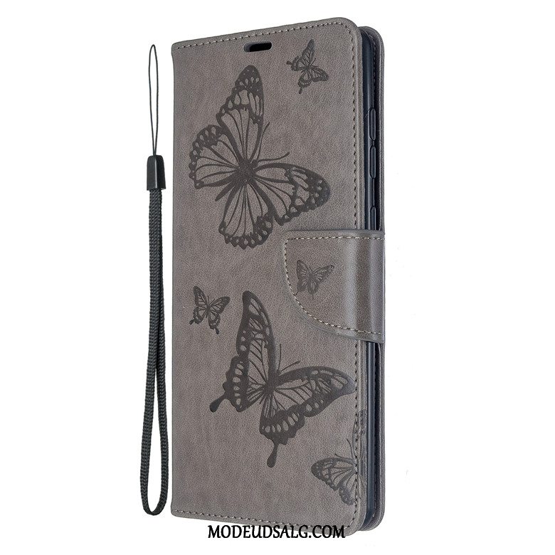 Samsung Galaxy A51 Etui / Cover Beskyttelse Rød Sommerfugle Cartoon Anti-fald