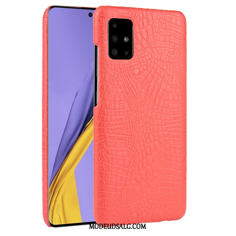 Samsung Galaxy A51 Etui / Cover Læder Grøn Business Mønster Krokodille Mønster