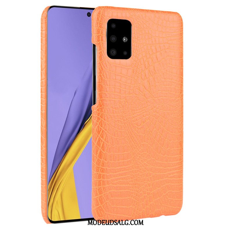 Samsung Galaxy A51 Etui / Cover Læder Grøn Business Mønster Krokodille Mønster