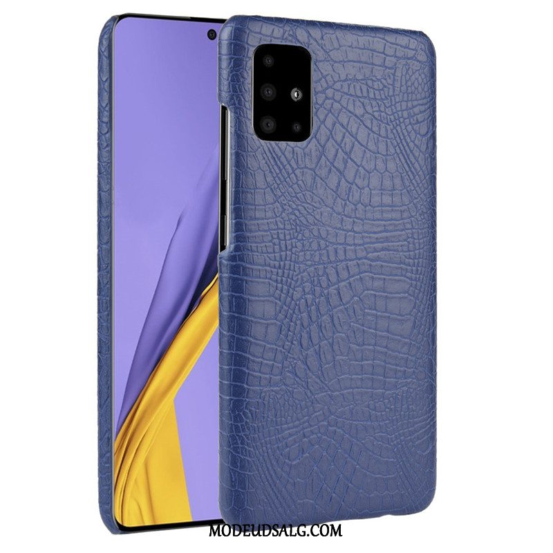 Samsung Galaxy A51 Etui / Cover Læder Grøn Business Mønster Krokodille Mønster