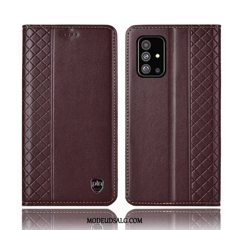 Samsung Galaxy A51 Etui / Cover Sort Folio Lædertaske Alt Inklusive