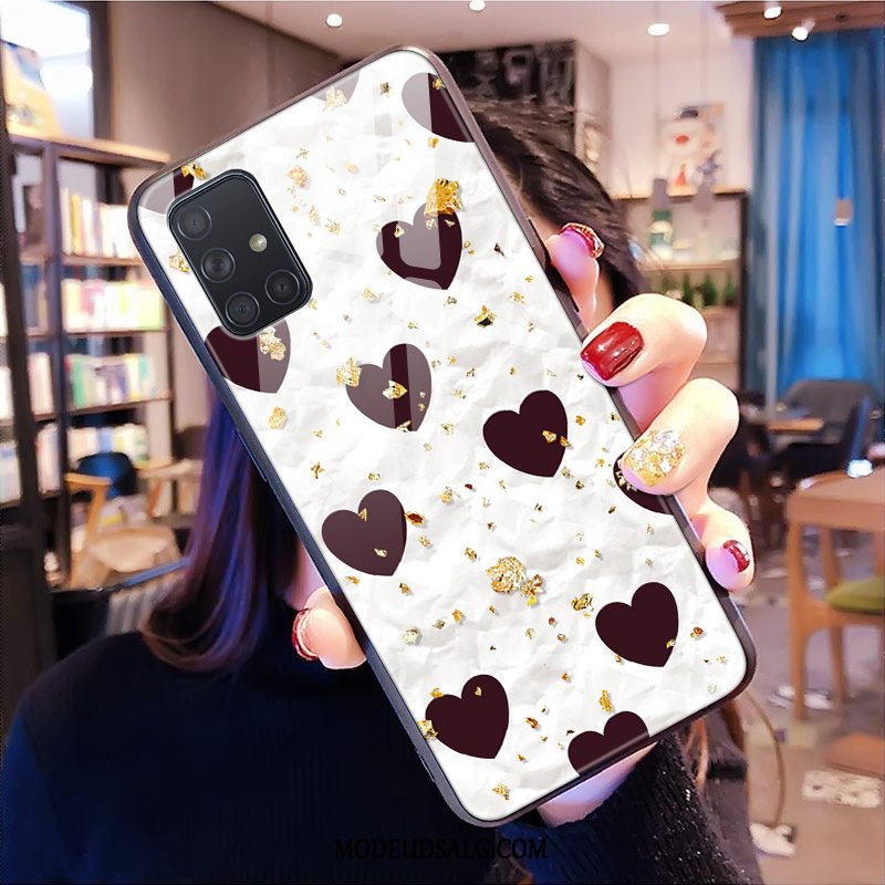 Samsung Galaxy A51 Etui Cover Spejl Leopard Pulver Glas