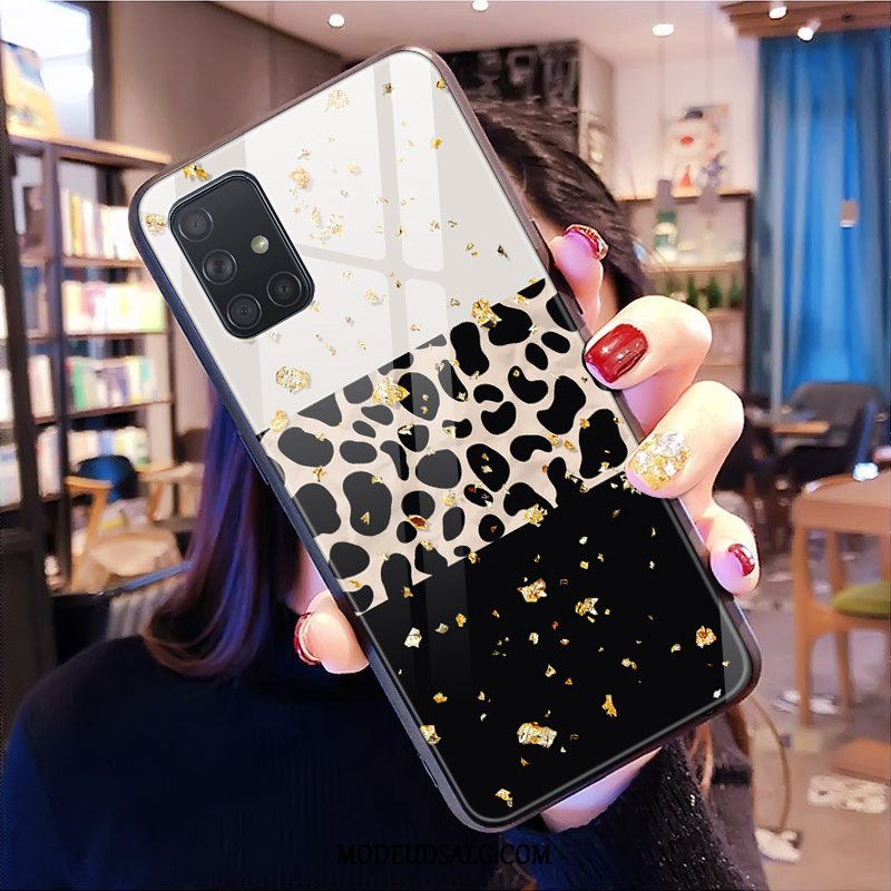 Samsung Galaxy A51 Etui Cover Spejl Leopard Pulver Glas