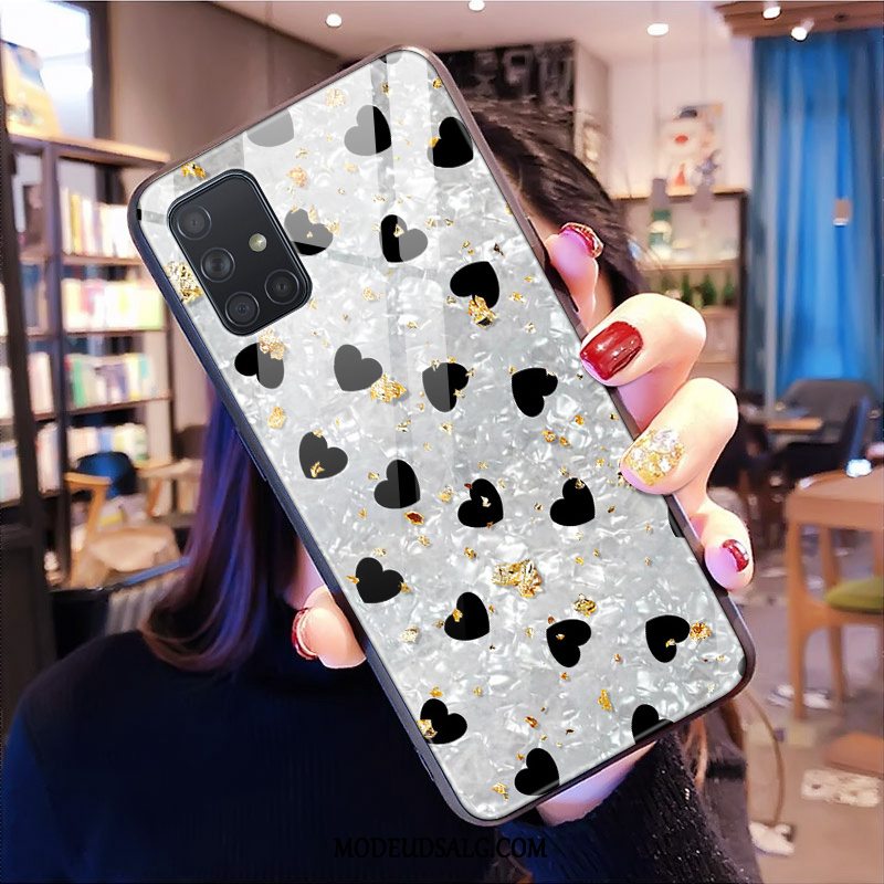 Samsung Galaxy A51 Etui Cover Spejl Leopard Pulver Glas