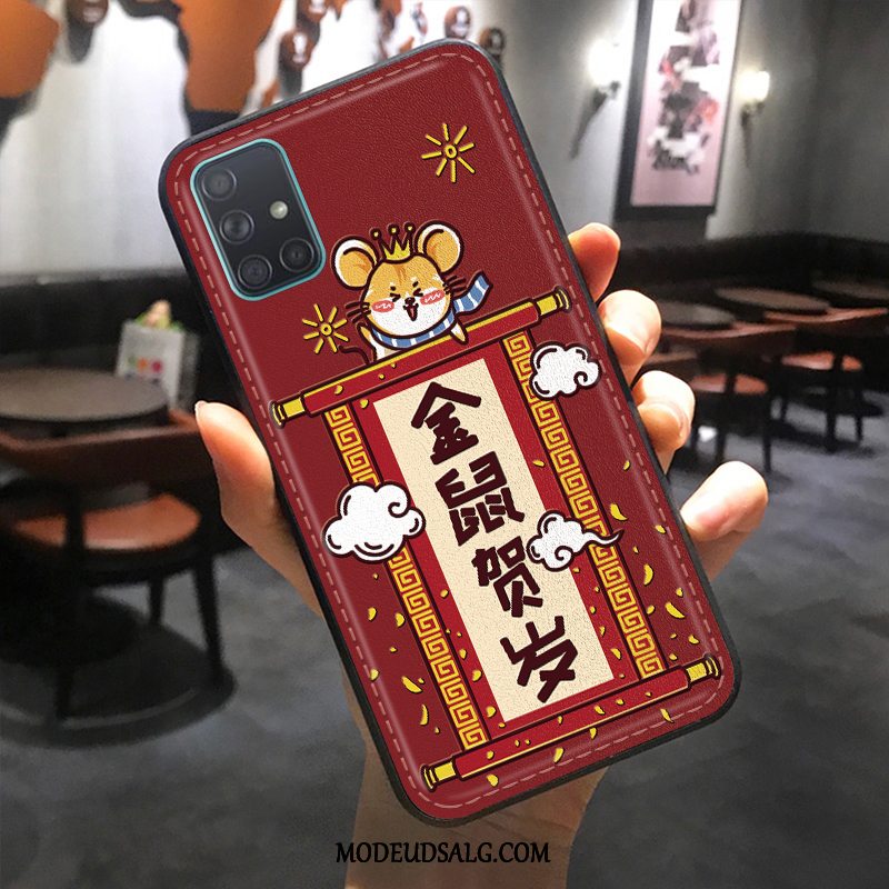 Samsung Galaxy A51 Etui Læder Mønster Cartoon Cover Anti-fald