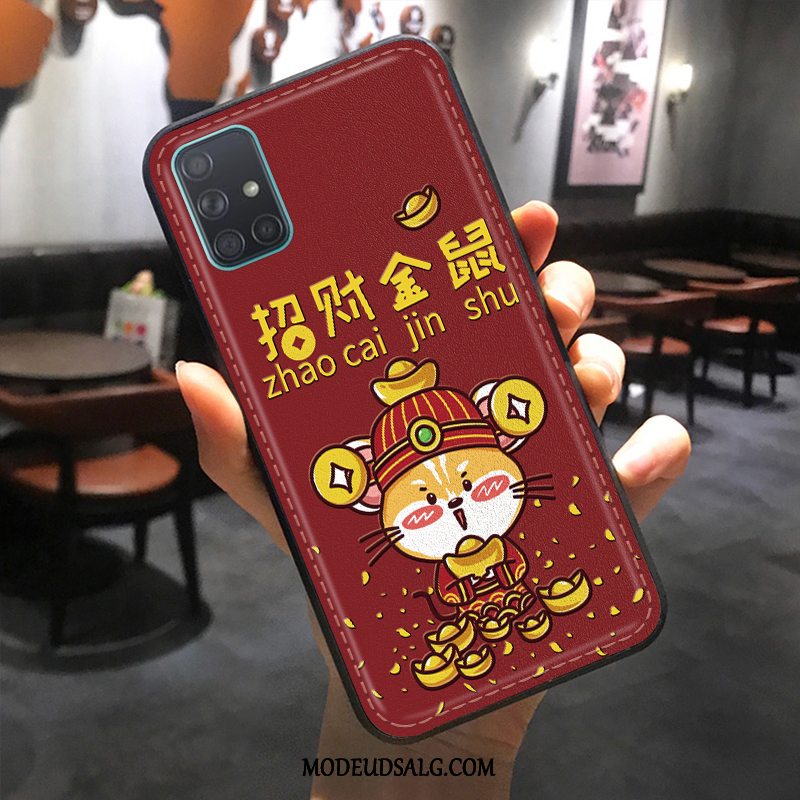 Samsung Galaxy A51 Etui Læder Mønster Cartoon Cover Anti-fald