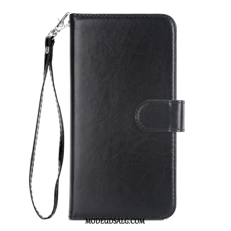 Samsung Galaxy A6+ Etui Anti-fald Rød Lædertaske Cover Beskyttelse