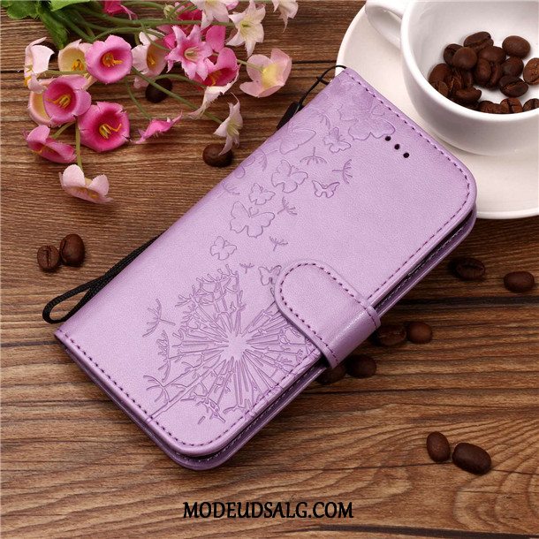 Samsung Galaxy A6+ Etui Beskyttelse Folio Cover Lyserød Anti-fald