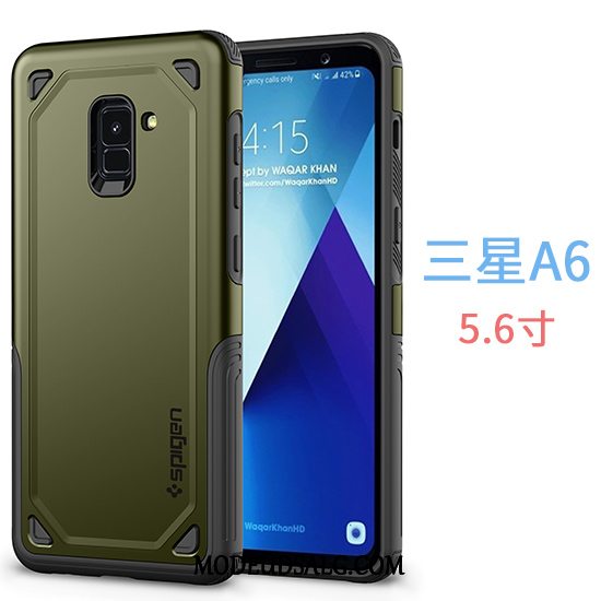 Samsung Galaxy A6 Etui Blå Cover Anti-fald Hård Business