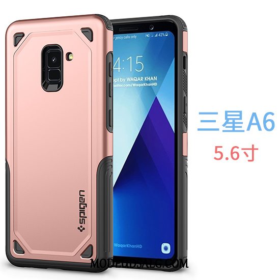 Samsung Galaxy A6 Etui Blå Cover Anti-fald Hård Business