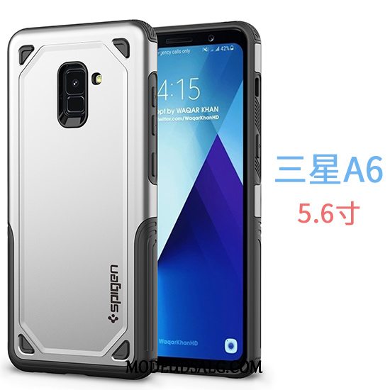 Samsung Galaxy A6 Etui Blå Cover Anti-fald Hård Business