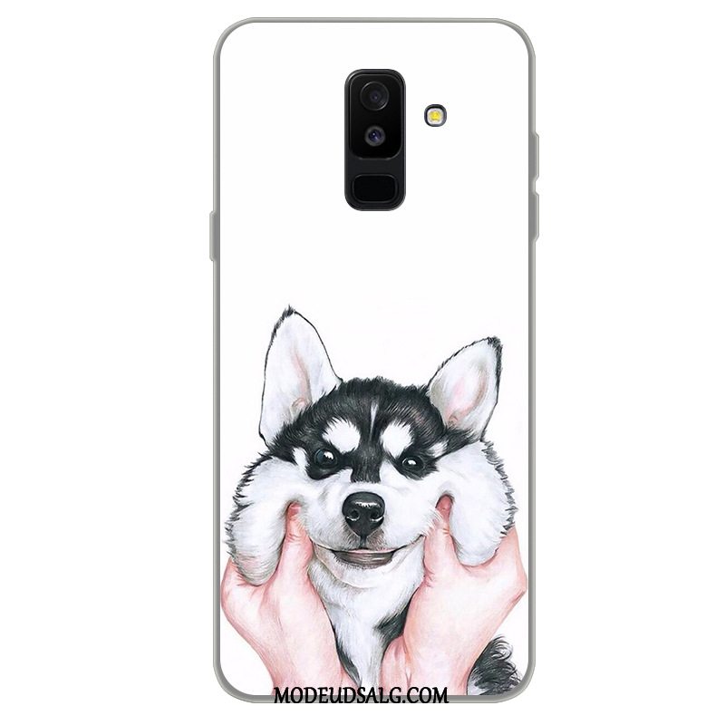 Samsung Galaxy A6+ Etui Cover Cartoon Anti-fald Beskyttelse Grå