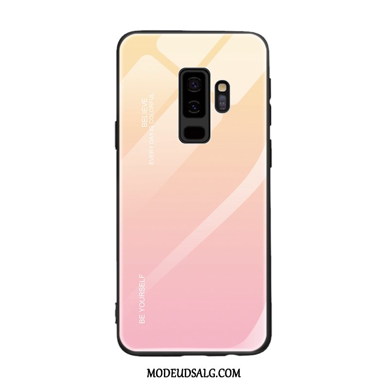 Samsung Galaxy A6+ Etui / Cover Hård Trend Glas Beskyttelse Rød