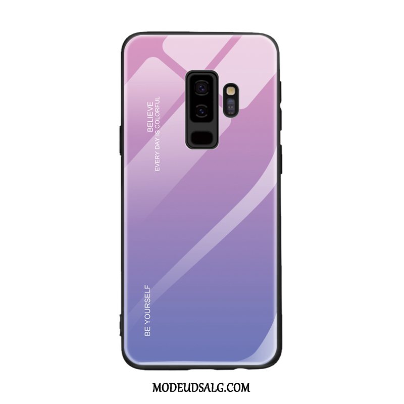 Samsung Galaxy A6+ Etui / Cover Hård Trend Glas Beskyttelse Rød