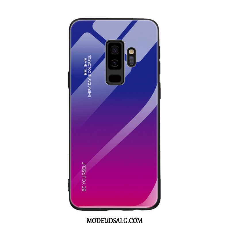 Samsung Galaxy A6+ Etui / Cover Hård Trend Glas Beskyttelse Rød