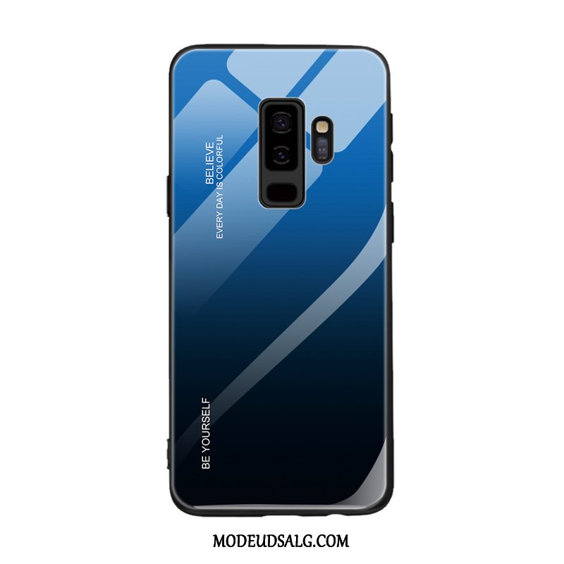 Samsung Galaxy A6+ Etui / Cover Hård Trend Glas Beskyttelse Rød